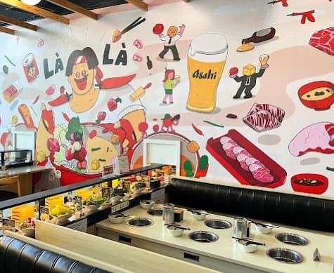 LaLa Shabu Century Onnutの店内席