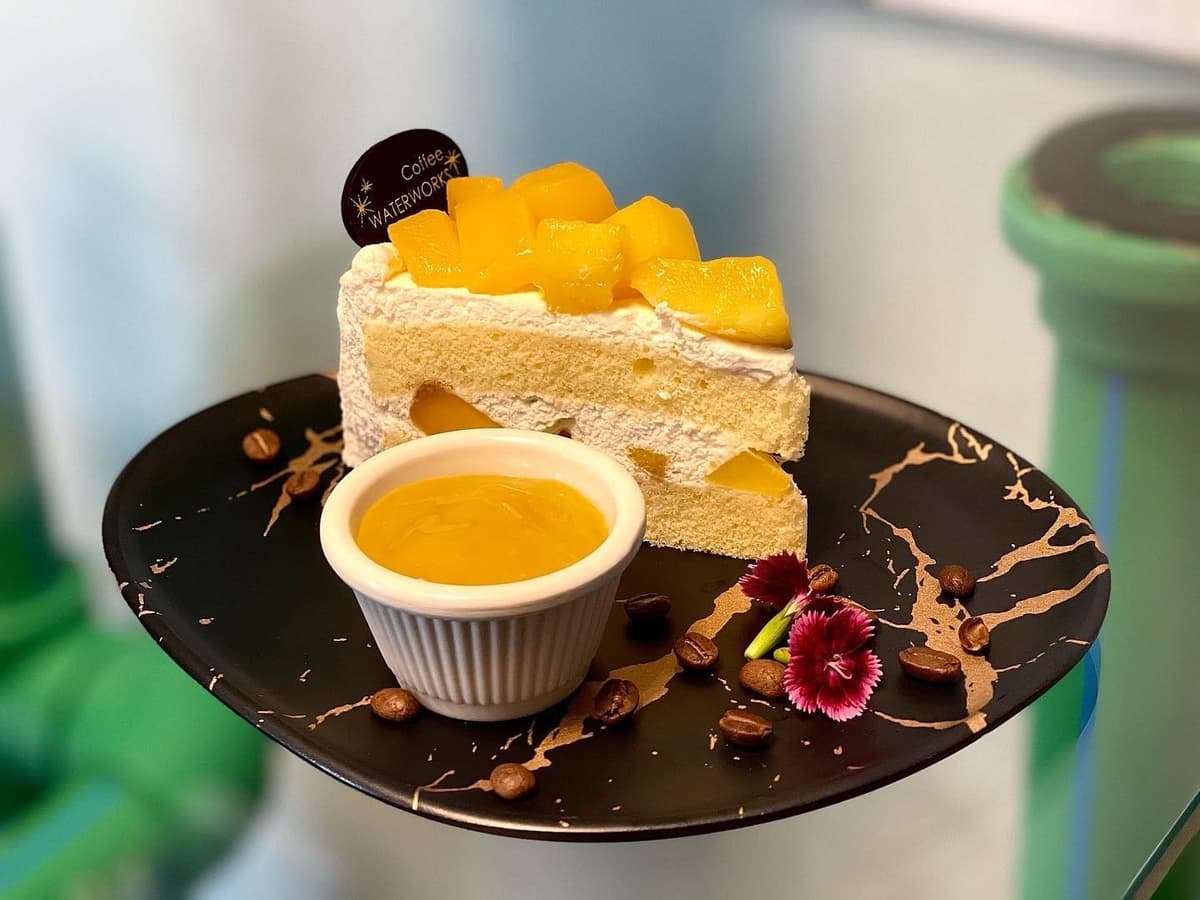 Waterworks Coffeeのマンゴーショートケーキ