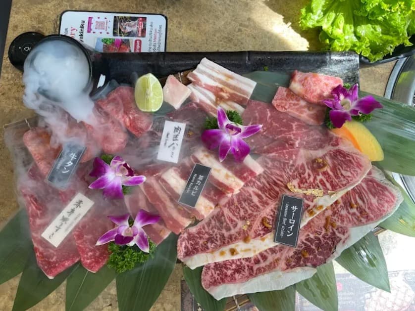料理:カルビ・牛タン・サーロインなど一度に味わえる肉匠の牛肉