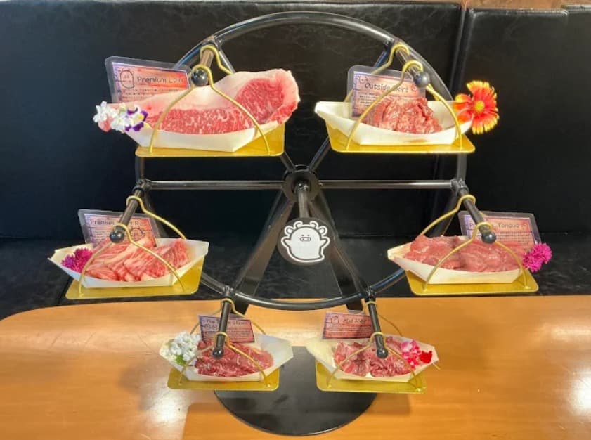 料理:肉5種が楽しめるTokyo Grill 31 炉庵離れのお肉観覧車