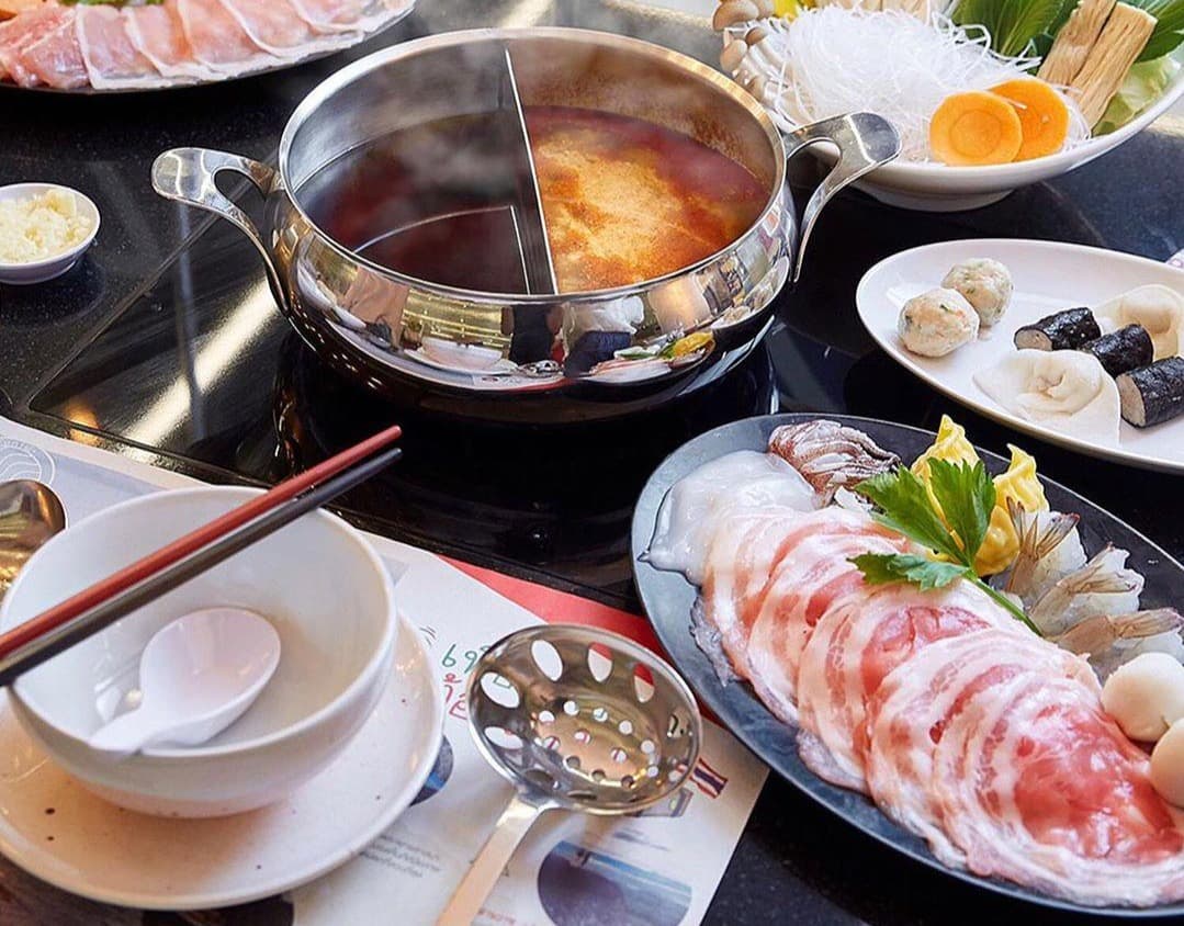 MKレストランの料理(タイスキ)