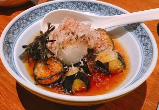 「居酒屋 花子」の優しい味わいの揚げ出し茄子
