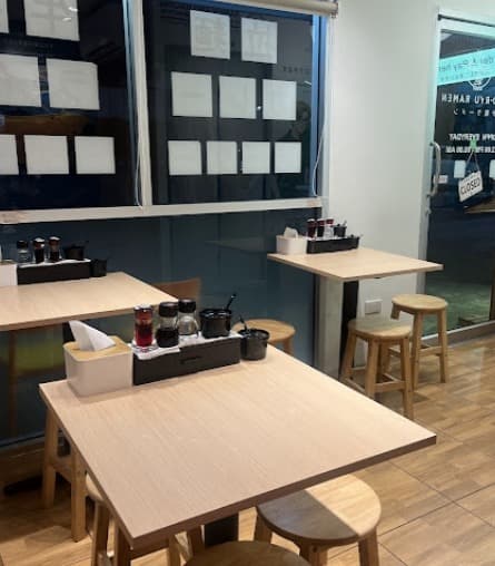 SHO RYU Ramen オンヌット21店の店内