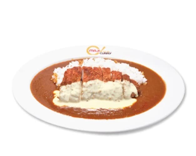 料理:特製チーズフォンデュソースが唯一無二のマジカレー エムスフィアのフォンデュソースがけカツカレー