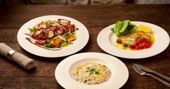 Yoshoku NIIGATAの洋食ディナーコース|前菜・グラタン・魚料理の盛り付け