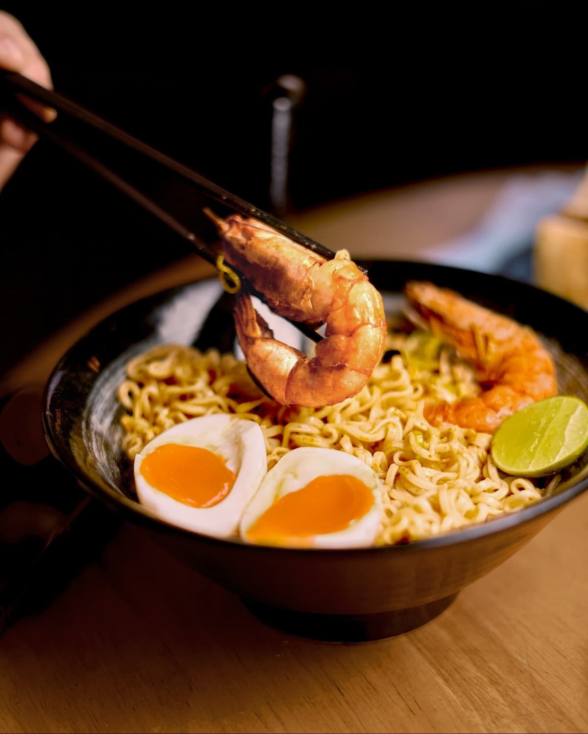 Takibi Izakayaの海老入りラーメン