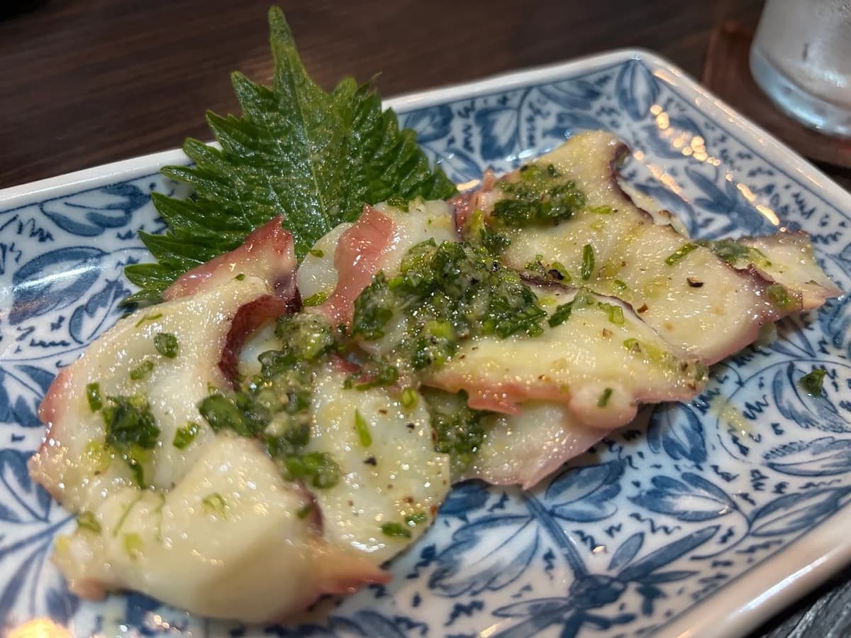 居酒屋兄貴のたこのカルパッチョ