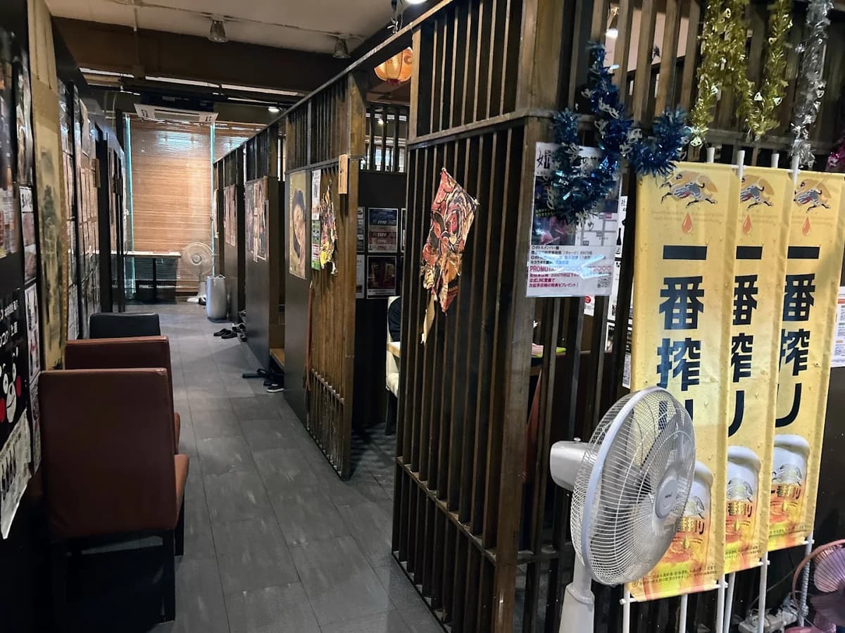 居酒屋兄貴の店内個室席