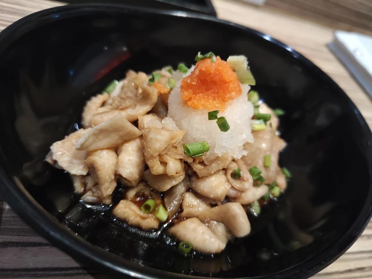 深夜食堂の鶏皮おろしポン酢