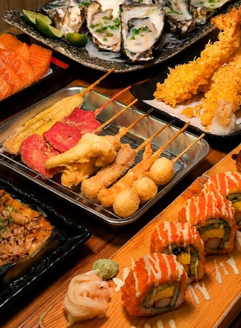 恵美須商店 オンヌット店の串カツ・寿司