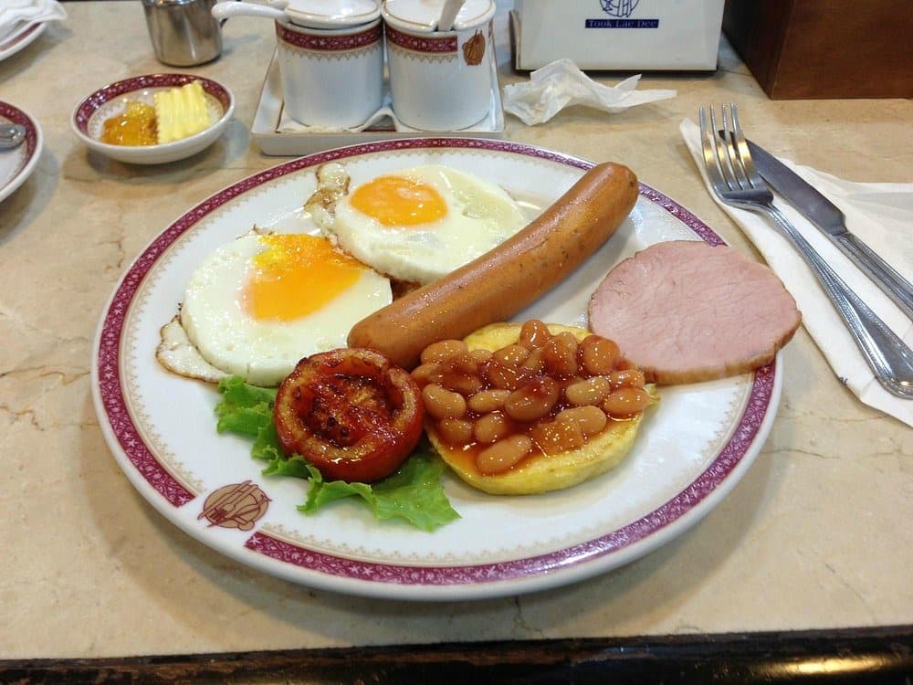 Took Lae Dee Restaurantのイングリッシュブレックファスト