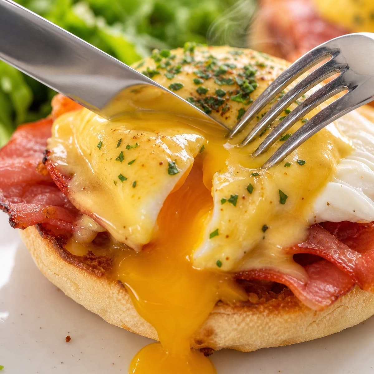 半熟卵がとろけるエッグベネディクト|Breakfast Story Thonglor