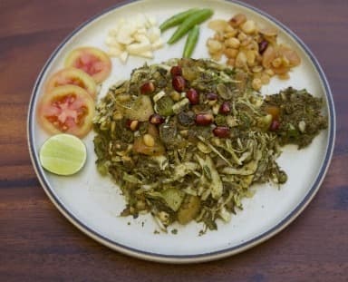 Khaosoi Shwe Taungのサラダ