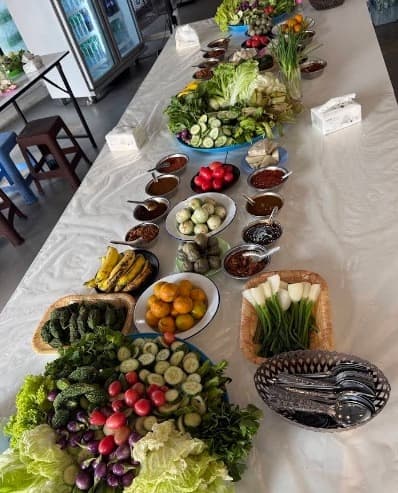 Hpa-An Burmeseの野菜・果物コーナー