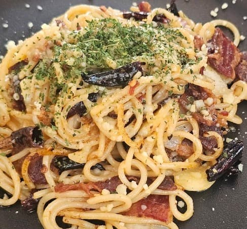 THE WOOD LANDのモーニングプレートのパスタ